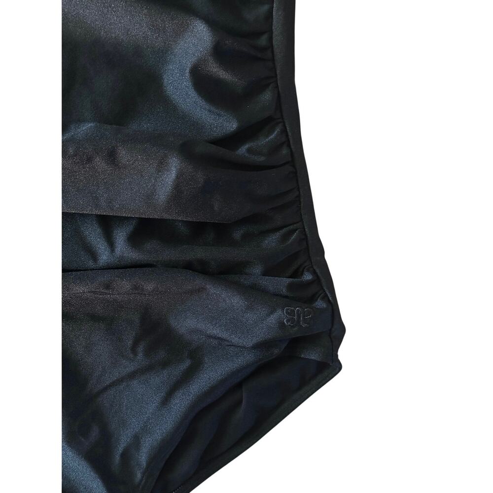 ALBION FIT ICON RUCHED ONE-PIECE, BLACK - Picture 4 of 8